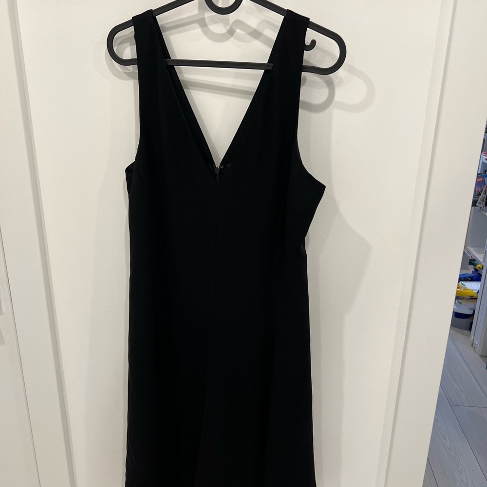 Theory Black Backless Dress